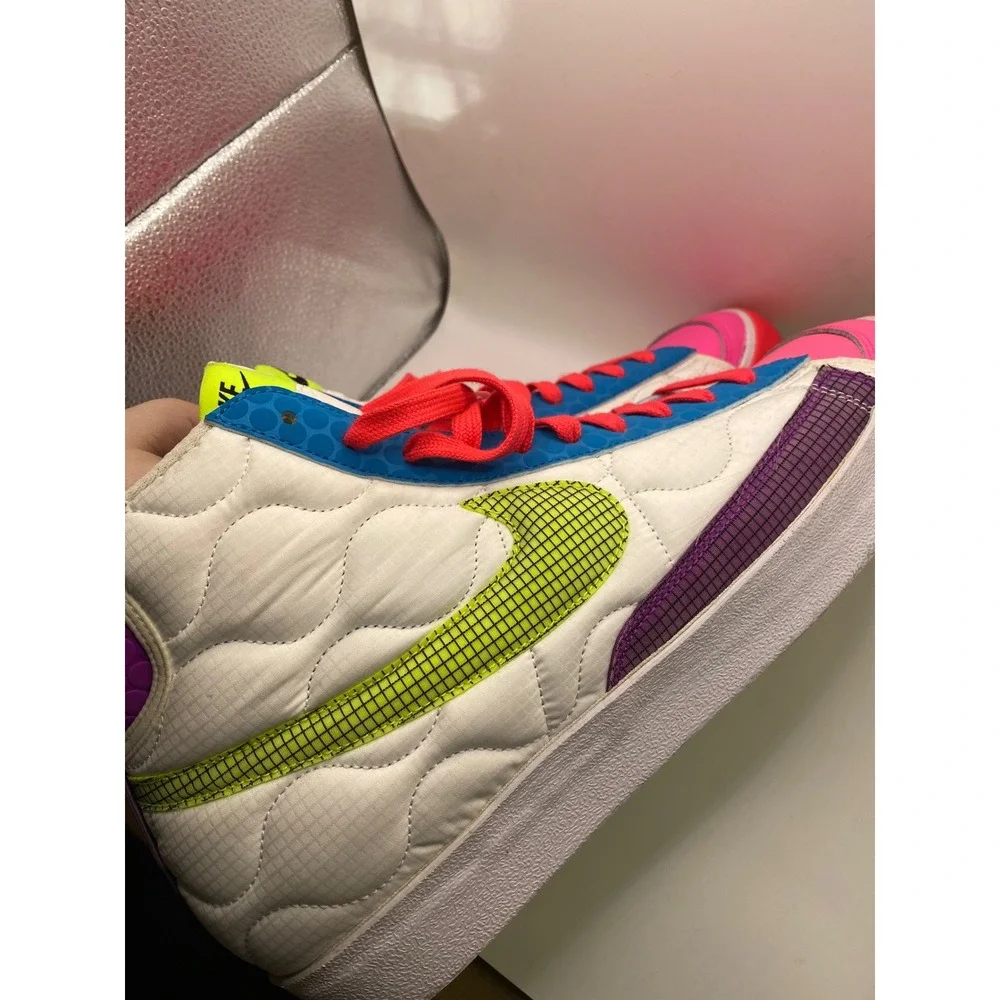 Nike Blazer Mid Rebel XX Quilted High Top Fashion Sneakers DA7566-600 Sz‎ 14